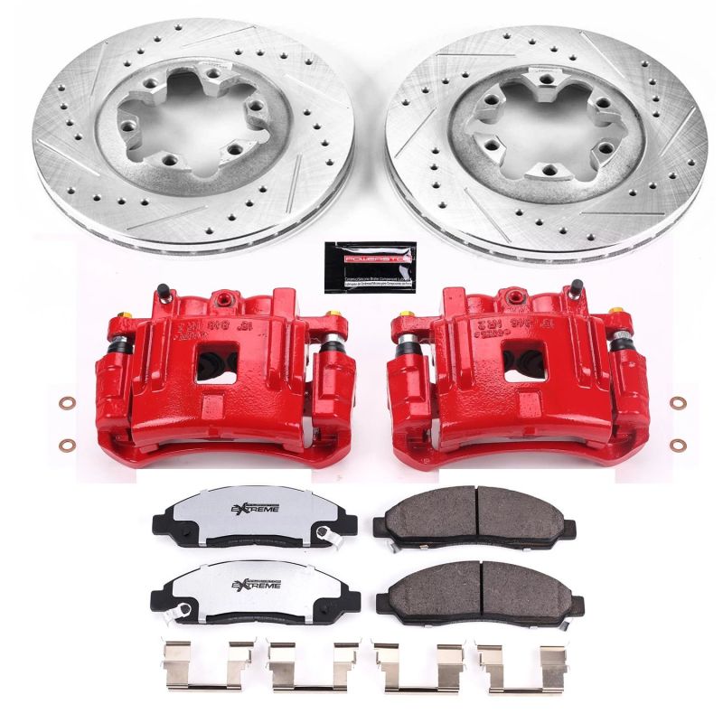 Power Stop 04 - 08 Chevrolet Colorado Front Z36 Truck & Tow Brake Kit w/Calipers - My Store