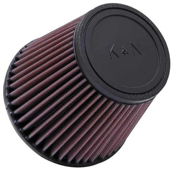 compare product K&N Filter Universal Rubber Filter 3 Inch Flange 6 inch Base 4 inch Top 5 inch Height