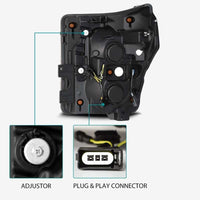 AlphaRex 11 - 16 Ford F - 350 SD LUXX LED Proj Headlights Plank Style Chrm w/Activ Light/Seq Signal/DRL - My Store