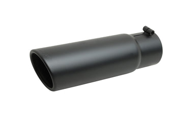 compare product Gibson Rolled Edge Slash-Cut Tip - 5in OD/4in Inlet/12in Length - Black Ceramic