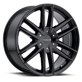 compare product Raceline 158B Impulse 20x8.5in / 6x120/6x139.7 BP / 15mm Offset / 78.1mm Bore - Gloss Black Wheel