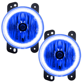 compare product Oracle Lighting 10-15 Jeep Wrangler JK Pre-Assembled LED Halo Fog Lights -Blue