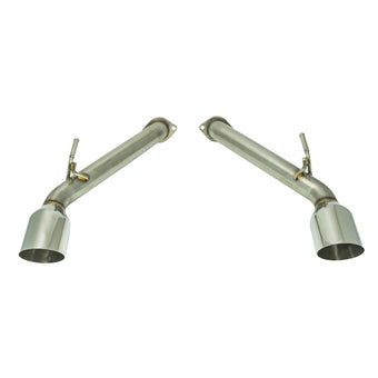 compare product Remark 2017+ Infiniti Q60 Axle Back Exhaust w/Stainless Steel Single Wall Tip
