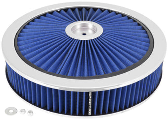 compare product Spectre ExtraFlow HPR Air Cleaner Assembly 14in. x 3in. - Blue