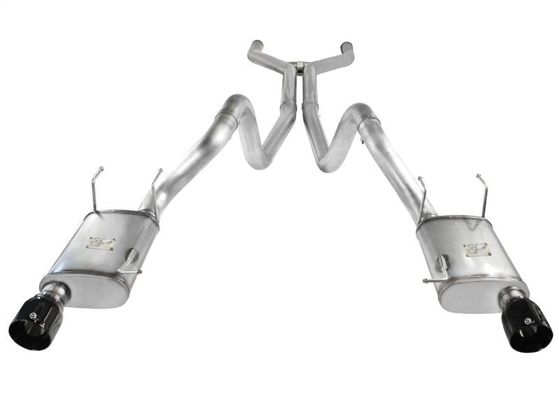 aFe MACHForce XP Cat - Back Exhaust 3in SS w/ Black Tips 11 - 14 Ford Mustang GT V8 5.0L - My Store