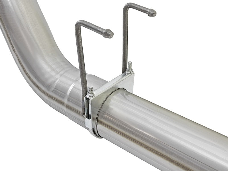 aFe ATLAS 5in DPF - Back Alum Steel Exhaust System w/Black Tip 2017 Ford Diesel Trucks V8 - 6.7L (td) - My Store