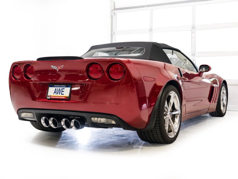 AWE Tuning 09 - 13 Chevrolet Corvette 6.2L Touring Edition Axle - Back Exhaust w/ Chrome Silver Tips - My Store