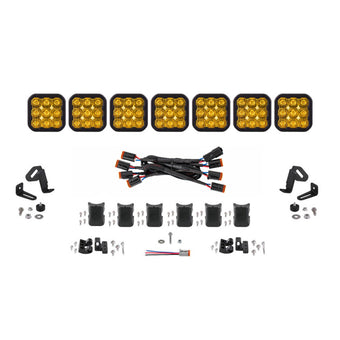 compare product Diode Dynamics SS5 Sport Universal CrossLink 7-Pod Lightbar - Yellow Driving