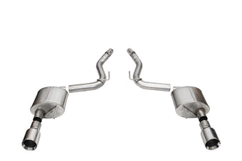 compare product Corsa 2024+ Ford Mustang GT Sport Axle-Back Dual Rear Exit with 4.5in Straight Cut Polished Tips