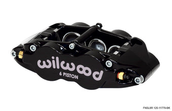 compare product Wilwood Caliper-Narrow Superlite 6R-LH - Black 1.62/1.12/1.12in Pistons 1.25in Disc