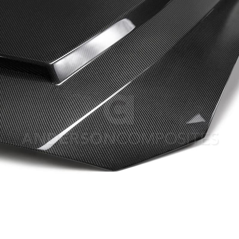 Anderson Composites 2018 Ford Mustang Super Snake Double Sided Carbon Fiber Hood - My Store