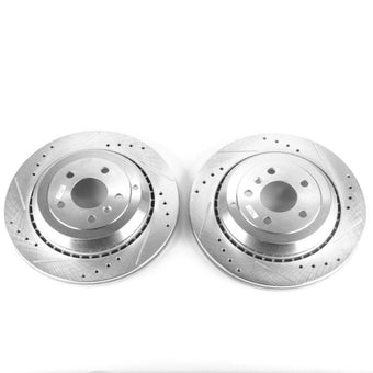 compare product Power Stop 05-06 Mercedes-Benz G55 AMG Rear Evolution Drilled & Slotted Rotors - Pair