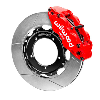 compare product Wilwood 69-89 Porsche 911 Front Superlite Brake Kit 3.5in MT Slotted Face - Red