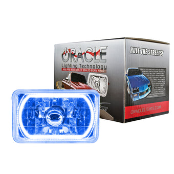 compare product Oracle Pre-Installed Lights 4x6 IN. Sealed Beam - Blue Halo