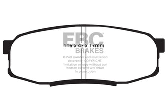 compare product EBC 08-21 Toyota Land Cruiser 5.7L (150mm PCD) Bluestuff Brake Pads