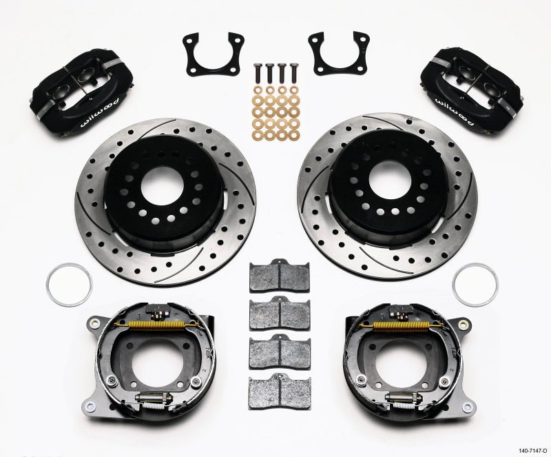 Wilwood Forged Dynalite P/S Park Brake Kit Drilled 58 - 64 Olds/Pontiac Ends - My Store