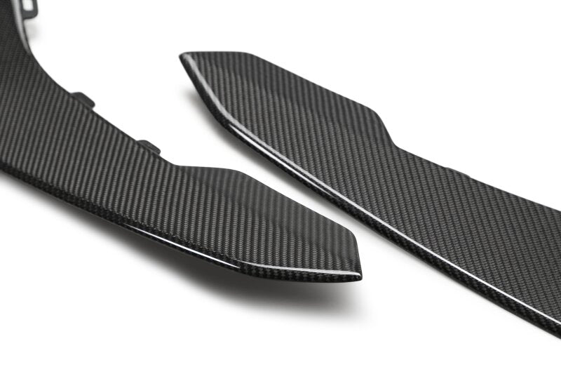 Anderson Composites 17 - 18 Chevy Camaro ZL1 1LE Type - LE Carbon Fiber Front Bumper Canards - My Store