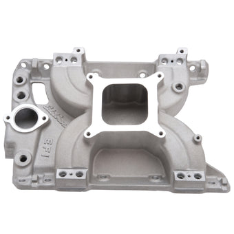 compare product Edelbrock Manifold Torker II Pontiac 389/455 for STD Flange Tb