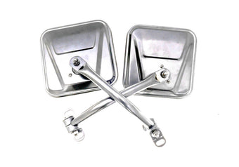 compare product Rampage 1955-1983 Jeep CJ5 Side Mirrors - Stainless