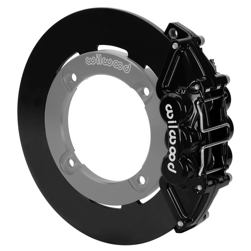 Wilwood 19 - 22 Honda Talon 1000 Black 4 - Piston Rear Kit 11.25in - Plain Face Steel Rotors - My Store