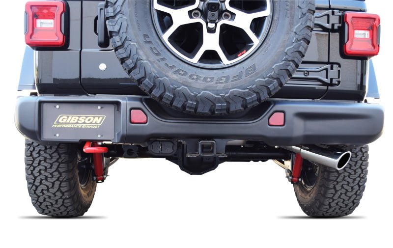 Gibson 18 - 22 Jeep Wrangler JL Sport 3.6L 2.5in Cat - Back Single Exhaust - Stainless - My Store