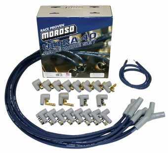 compare product Moroso Universal Ignition Wire Set - Ultra 40 - 135 Degree - Blue