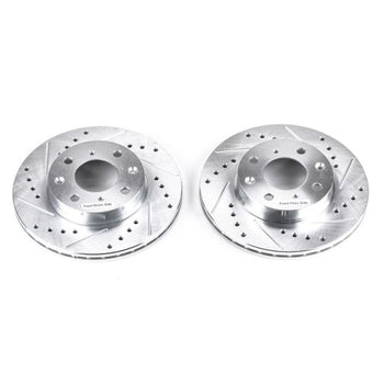 compare product Power Stop 88-91 Honda Civic Front Evolution Drilled & Slotted Rotors - Pair