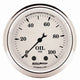 AutoMeter Gauge Oil Press 2 - 1/16in. 100PSI Mech Old Tyme White - My Store