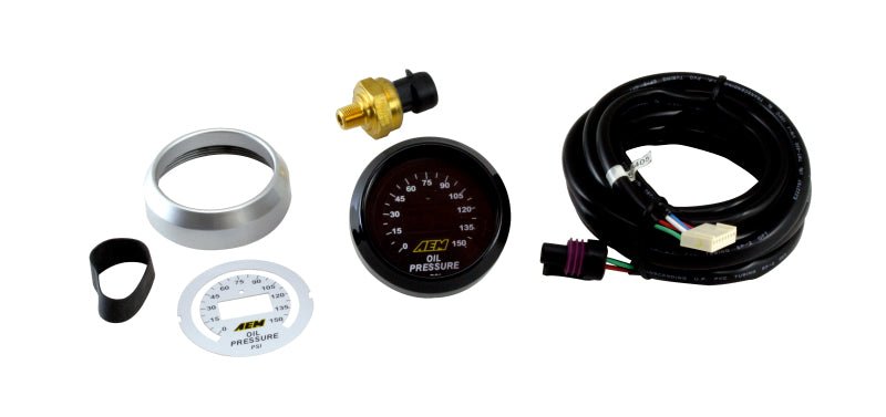 AEM 52mm Oil Pressure 150psi Digital Gauge - My Store