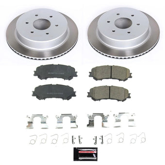 compare product Power Stop 17-22 Nissan TITAN Rear Semi-Coated Rotor Kit