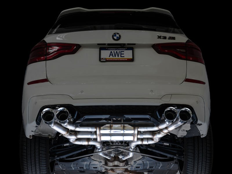 AWE Tuning 20 - 25 BMW X3 M/M Comp (F97) AWD SwitchPath Axle - Back Exhaust - Chrome Silver Tips - My Store
