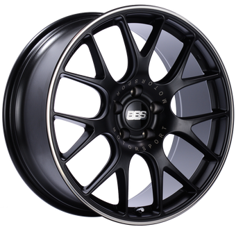 compare product BBS CH-R 20x9 5x120 ET29 Satin Black Polished Rim Protector Wheel -82mm PFS/Clip Required