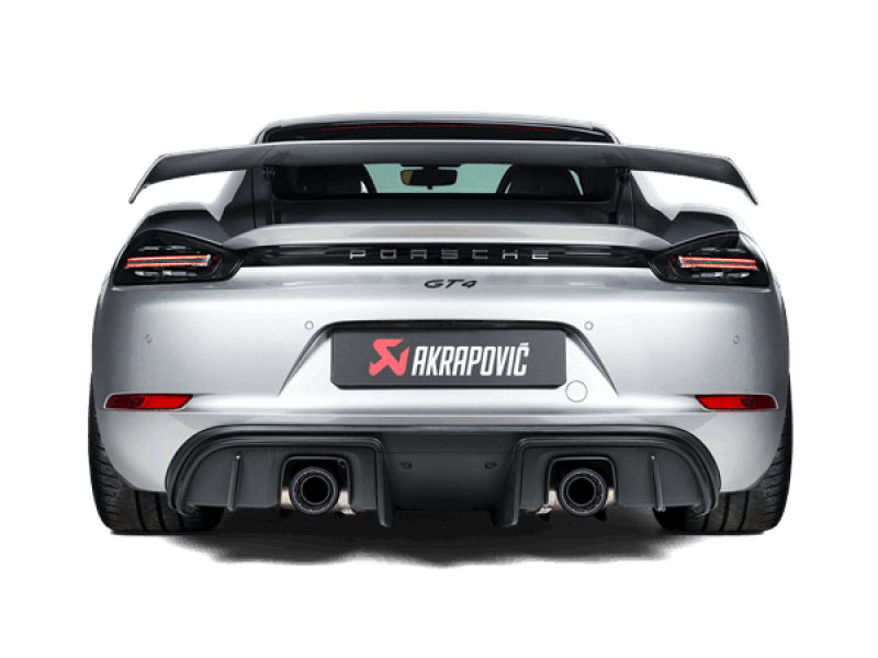 Akrapovic 2020+ Porsche Cayman GT4 (718) Slip - On Race Line (Titanium) (Req Tips / Option 2) - My Store