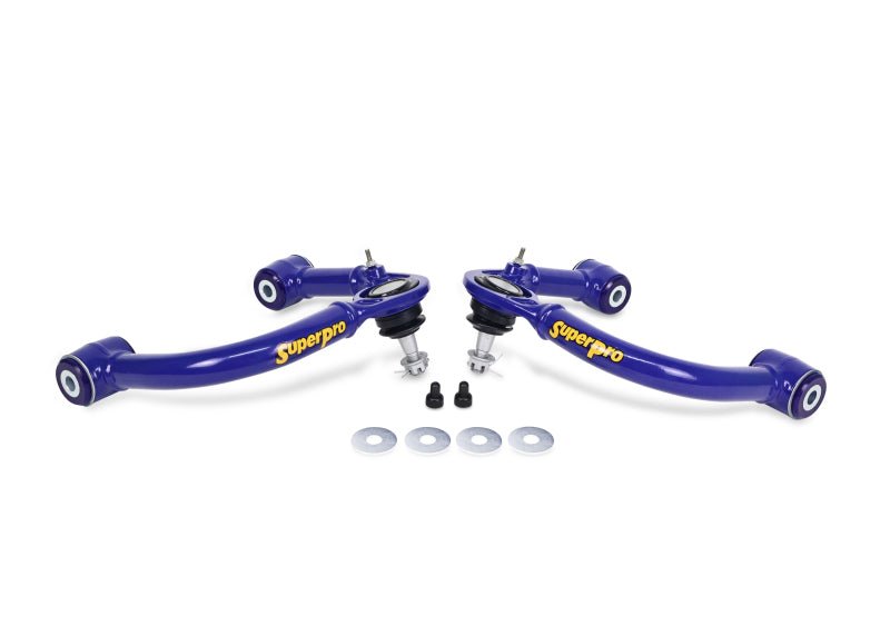 Superpro 05 - 23 Toyota Tacoma 4WD Front Upper Fixed Offset Control Arm Set - My Store