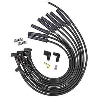 compare product Moroso Ford 351C HEI-Style Cap Ultra 40 8.5mm Multi-Angle Boot Ignition Spark Plug Wire Set -Black