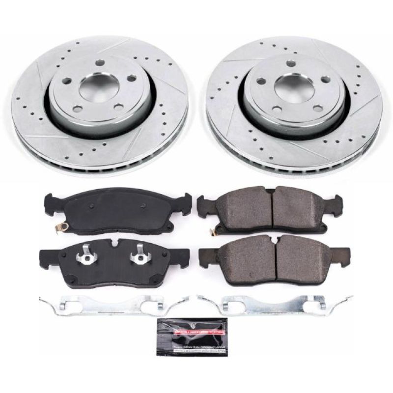 Power Stop 17 - 19 Jeep Grand Cherokee Front Z23 Evolution Sport Brake Kit - My Store