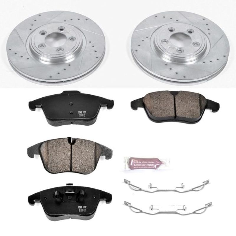 Power Stop 06 - 08 Jaguar S - Type Front Z23 Evolution Sport Brake Kit - My Store