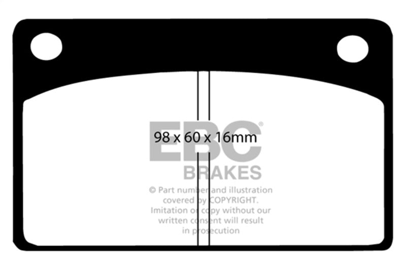EBC 66 - 68 Volvo 140 1.8 Ultimax2 Front Brake Pads - My Store