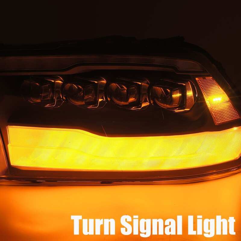 AlphaRex 09 - 18 Dodge Ram 1500HD NOVA LED Projector Headlights Plank Style Design Chrome w/DRL - My Store