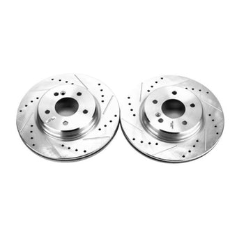 compare product Power Stop 05-06 Chrysler Crossfire Rear Evolution Drilled & Slotted Rotors - Pair