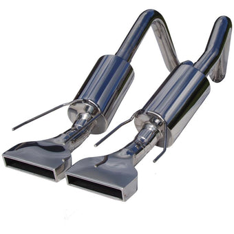 compare product MBRP 2005-2008 Chev Corvette Dual Muffler Axle Back Rectangular Tips