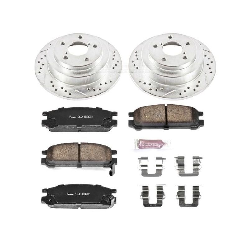Power Stop 93 - 96 Subaru Impreza Rear Z23 Evolution Sport Brake Kit - My Store