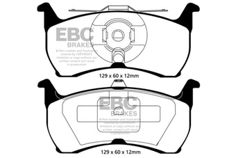 compare product EBC 93-00 Aston Martin Virage 5.3 (PBR Caliper) Yellowstuff Rear Brake Pads