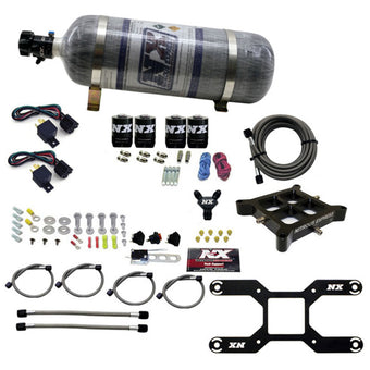 compare product Nitrous Express 4150 Dual Stage Billet Crossbar Nitrous Kit (50-300 & 100-500HP) w/Composite Bottle