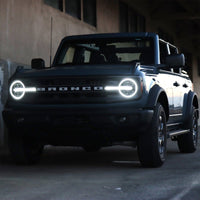 AlphaRex 21 - 23 Ford Bronco NOVA LED Projector Headlights Black - My Store