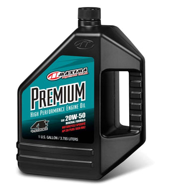 compare product Maxima Premium 4T 20W50 Mineral Engine Oil - Gallon