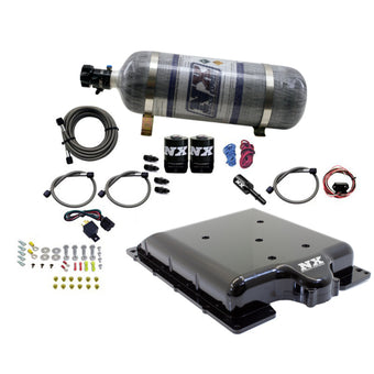 compare product Nitrous Express Dodge Hellcat/Demon Supercharger Lid Nitrous Kit (100-400HP) w/12lb Bottle