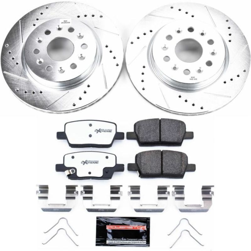 Power Stop 18 - 19 Buick Enclave Rear Z26 Street Warrior Brake Kit - My Store