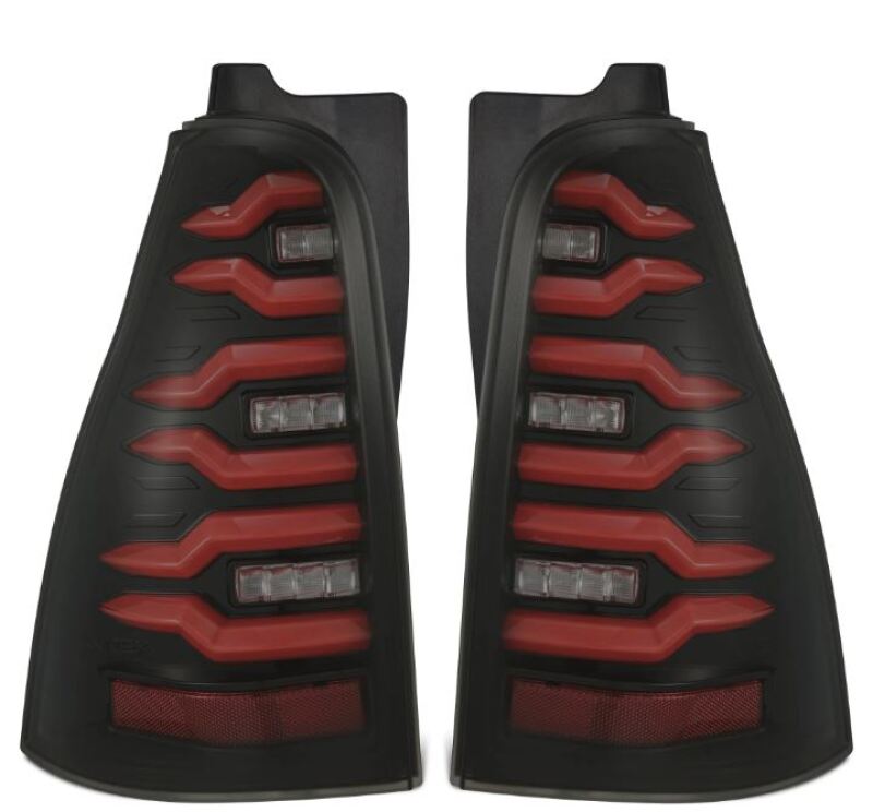 AlphaRex 03 - 09 Toyota 4Runner LUXX - Series LED Tail Lights - Black/Red - My Store