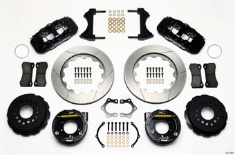 compare product Wilwood AERO4 Rear P-Brake Kit 14.00in Mopar/Dana 2.36in Off w/Snap Ring Bearing